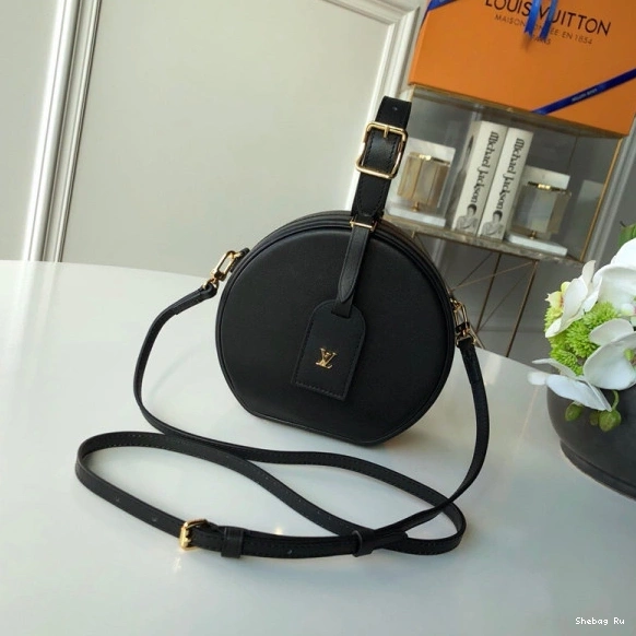 Louis BOITE CHAPEAU Alligator PETITE Vuitton With Leather 0821